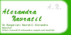 alexandra navratil business card